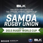 Samoa to wear BLK Kits at 2015 World Cup